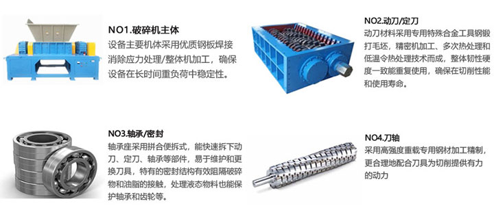 易拉罐撕碎機產品特點